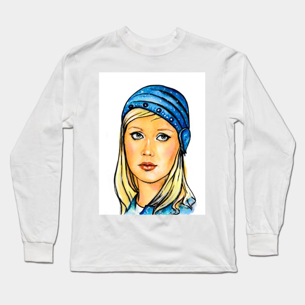 Agnetha Fältskog Long Sleeve T-Shirt by Svetlana Pelin